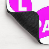 Mousepad Liebe Paws Pink (Ecke)