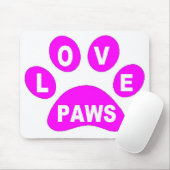 Mousepad Liebe Paws Pink (Mit Mouse)