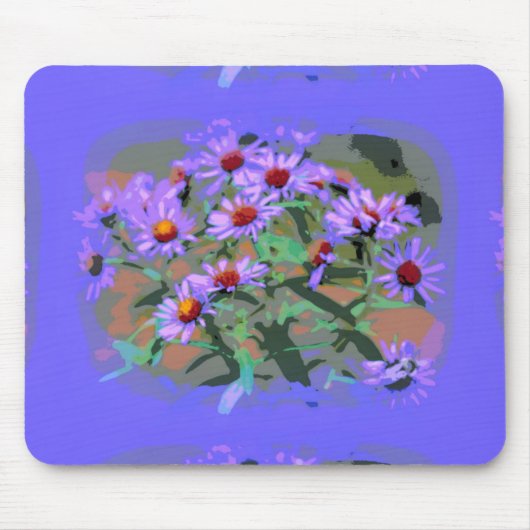 Mousepad lila asters (Vorne)