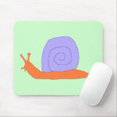 Mousepad lila und Orange Snail (Mit Mouse)
