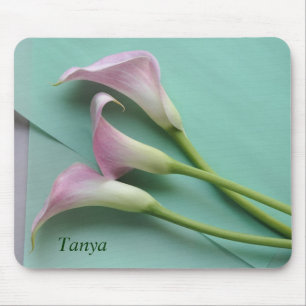 mousepad Lilien des rosa Calla