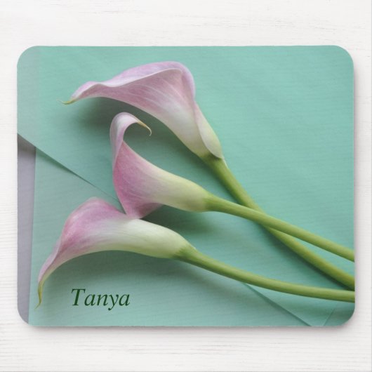 mousepad Lilien des rosa Calla (Vorne)