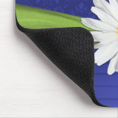 Mousepad Limon, weiß und Royal Blue Damask (Ecke)