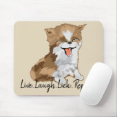 Mousepad Live Lagh Lick Repeat/Furry Kitten (Mit Mouse)
