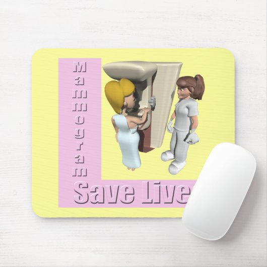 Mousepad - Mammogramm-Brustkrebs (Mit Mouse)