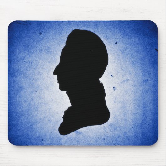 Mousepad "Man Silhouette on Blue" (Vorne)
