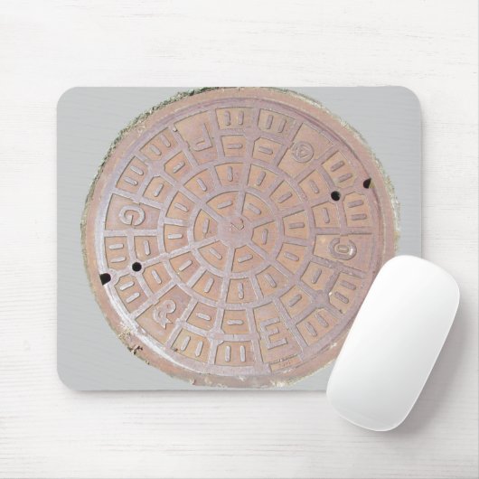 Mousepad - Manhole Cover (Mit Mouse)
