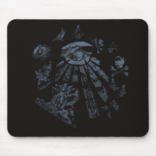 Mousepad Masonic Fantasy Blue (Vorne)