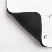 Mousepad, Maxwells Gleichungen, weiß Mousepad (Ecke)