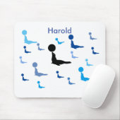 Mousepad - Mehrere Circus-Siegel mit Namen (Mit Mouse)