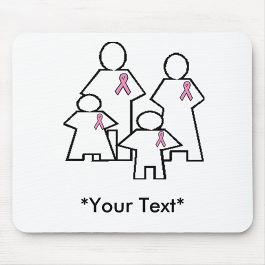 Mousepad - mein Brustkrebs-Kampf (Vorne)