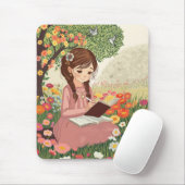 Mousepad Menina no Jardim (Mit Mouse)