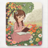 Mousepad Menina no Jardim (Vorne)