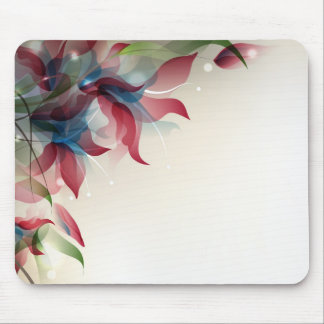 Mousepad mit abstraktem Blumenentwurf