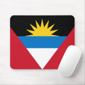 Mousepad mit Antigua-Barbuda-Fahne (Mit Mouse)