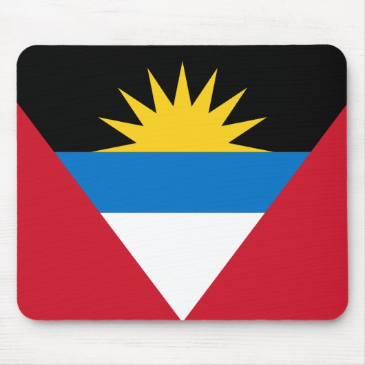 Mousepad mit Antigua-Barbuda-Fahne (Vorne)