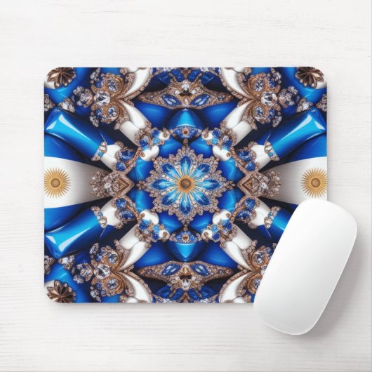 Mousepad mit argentinischem Farbdesign (Mit Mouse)