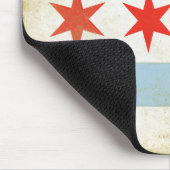 Mousepad mit beunruhigtem Chicago-Flaggen-Druck (Ecke)
