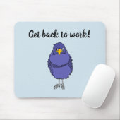 Mousepad mit Bild des nicht so glücklichen Vogels (Mit Mouse)
