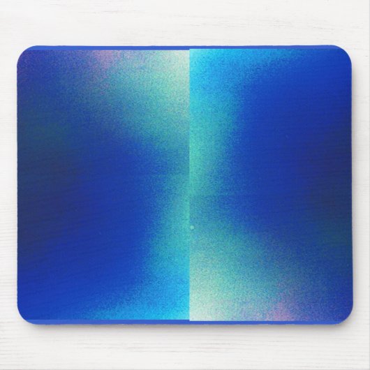 Mousepad mit blau-türkisfarbenem Design (Vorne)