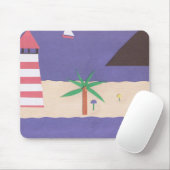 Mousepad mit blauem karibischem Design (Mit Mouse)