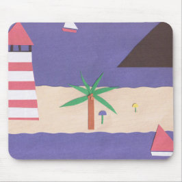 Mousepad mit blauem karibischem Design