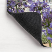 Mousepad mit blauen Agapanthus-Blumen (Ecke)