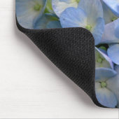 Mousepad mit blauen Hydrangea-Blumen (Ecke)