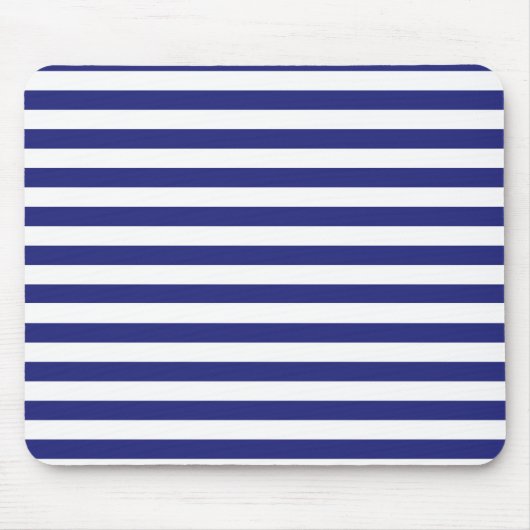 Mousepad mit blauen und weißen Streifen (Vorne)