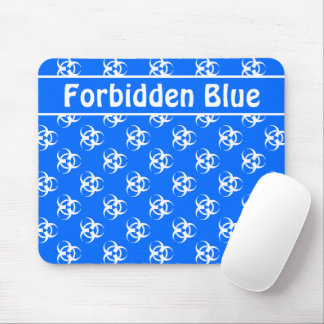 Mousepad mit blauer und weißer Biogefährdung mit b