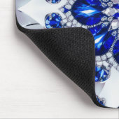 Mousepad mit blauweißem Farbdesign (Ecke)