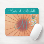 Mousepad ~ mit Blumen:: Monogramm (Mit Mouse)