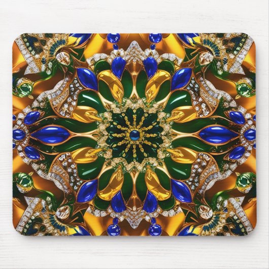 Mousepad mit brasilianischem Farbdesign (Vorne)