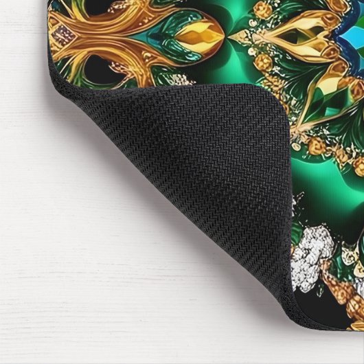 Mousepad mit brasilianischem Farbdesign (Ecke)