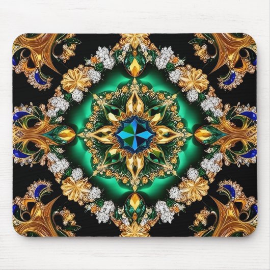 Mousepad mit brasilianischem Farbdesign (Vorne)