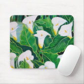 Mousepad mit Callalilien (Mit Mouse)