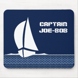 Mousepad mit Captain's Name darauf