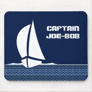 Mousepad mit Captain's Name darauf