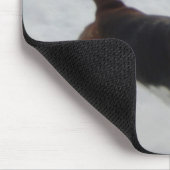 Mousepad mit dem Springen von Basset Hound "Yippee (Ecke)