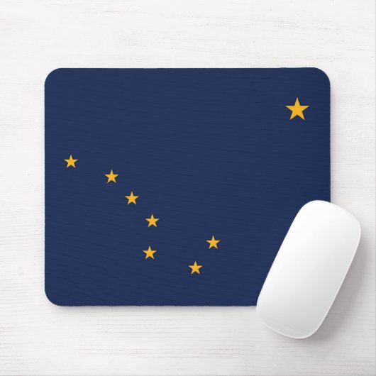 Mousepad mit der Fahne des Staat Alaska - USA (Mit Mouse)
