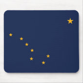 Mousepad mit der Fahne des Staat Alaska - USA (Vorne)