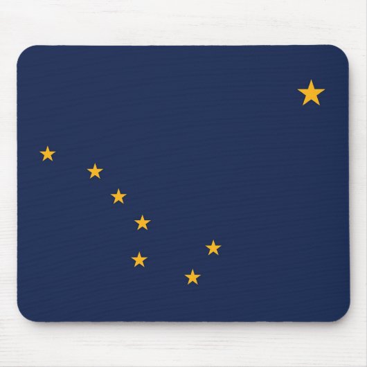 Mousepad mit der Fahne des Staat Alaska - USA (Vorne)