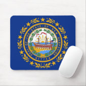Mousepad mit der Fahne des Staat New Hampshire - U (Mit Mouse)