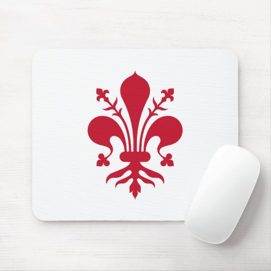 Mousepad mit der Fahne von Florenz, Toskana (Mit Mouse)