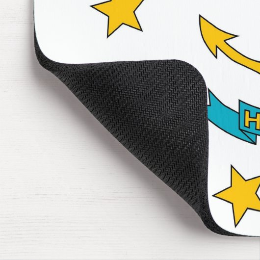 Mousepad mit der Fahne von Rhode Island Staat - US (Ecke)
