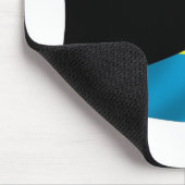 Mousepad mit der Flagge Bahamas (Ecke)