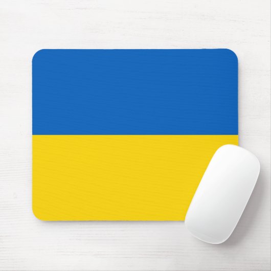 Mousepad mit der Flagge der Ukraine (Mit Mouse)