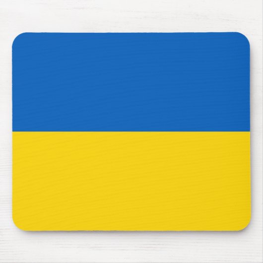Mousepad mit der Flagge der Ukraine (Vorne)