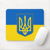Mousepad mit der Flagge der Ukraine (Mit Mouse)