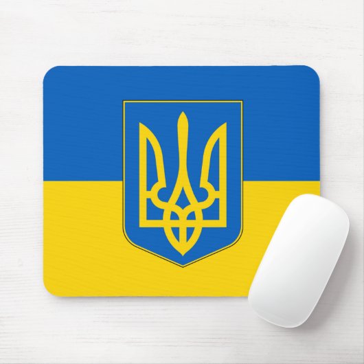 Mousepad mit der Flagge der Ukraine (Mit Mouse)